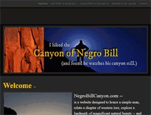 Tablet Screenshot of negrobillcanyon.com